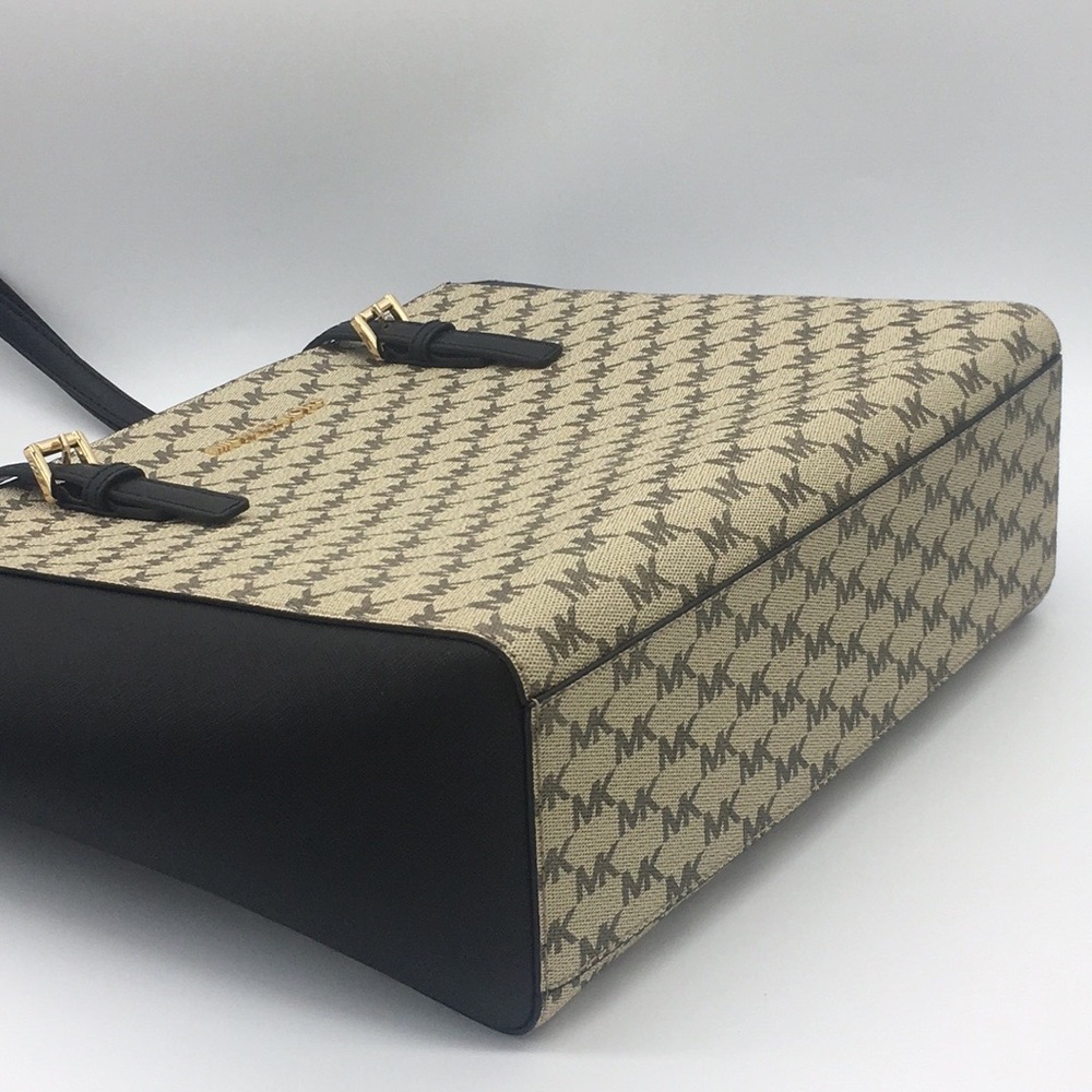 MICHAEL KORS MD TZ TOTE NAT/BLACK 38S9CTVT… - Picture 8 of 14